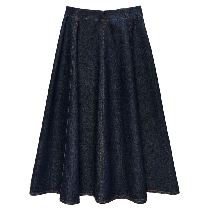 Denim Flare Skirt