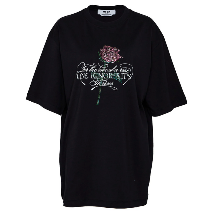 Embellished Rose T-Shirt