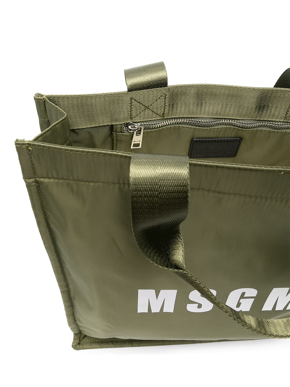 MSGM-Logo-Shopping-Bag-Dark-Green-5