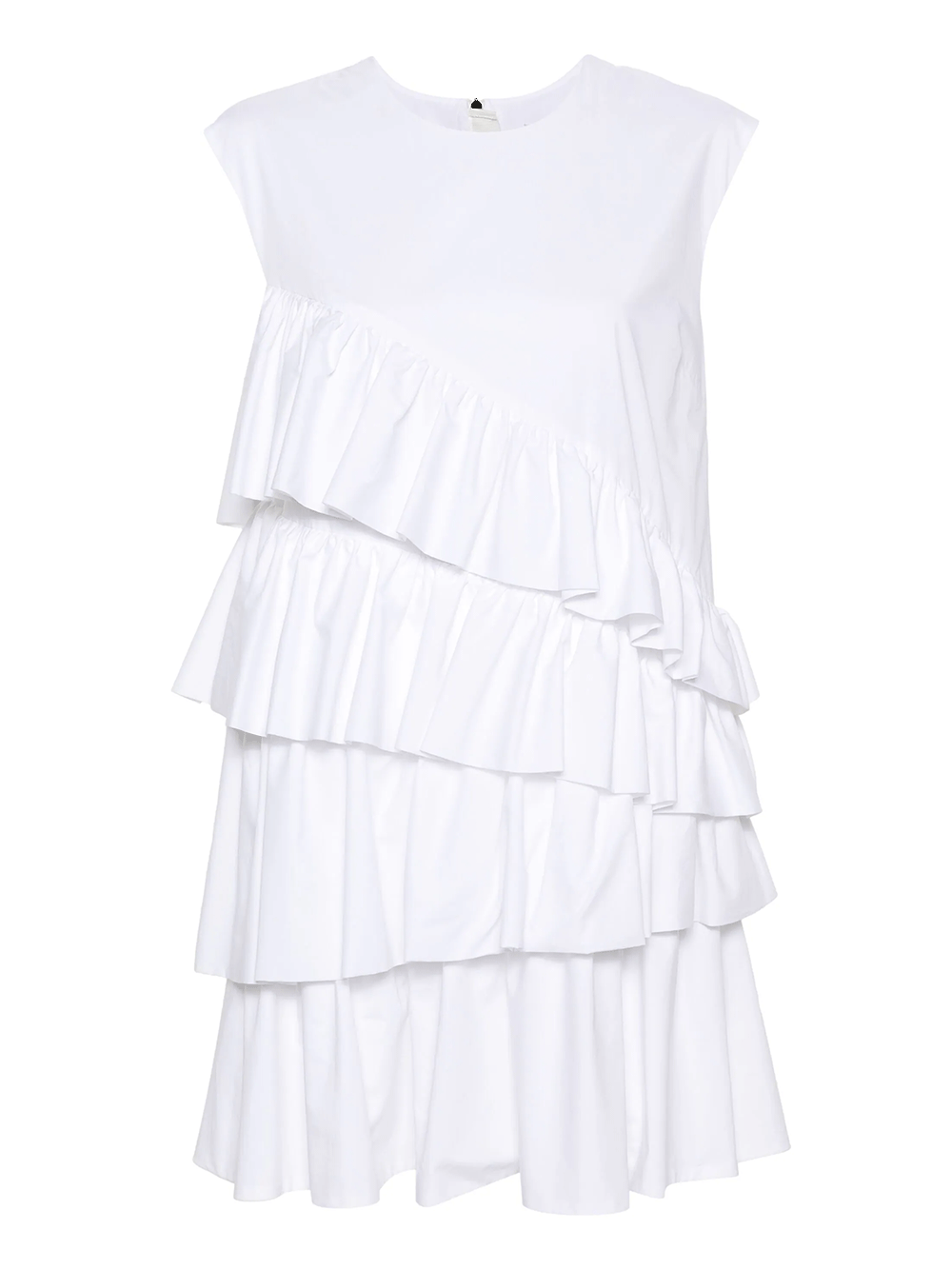 MSGM-Multi-Tier-Ruffles-Dress-White-1