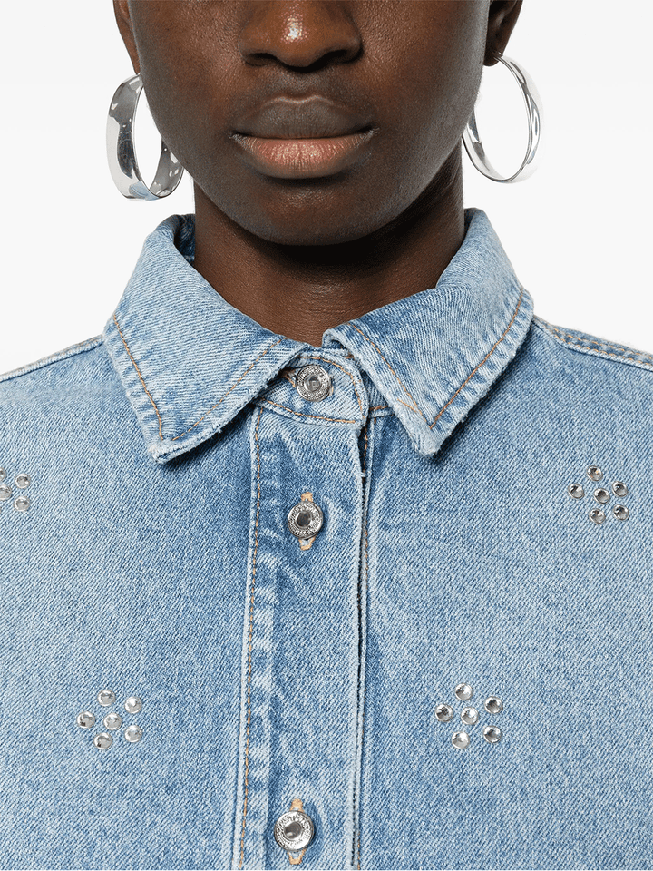 MSGM-Rhinestones-Cropped-Denim-Top-Denim-5