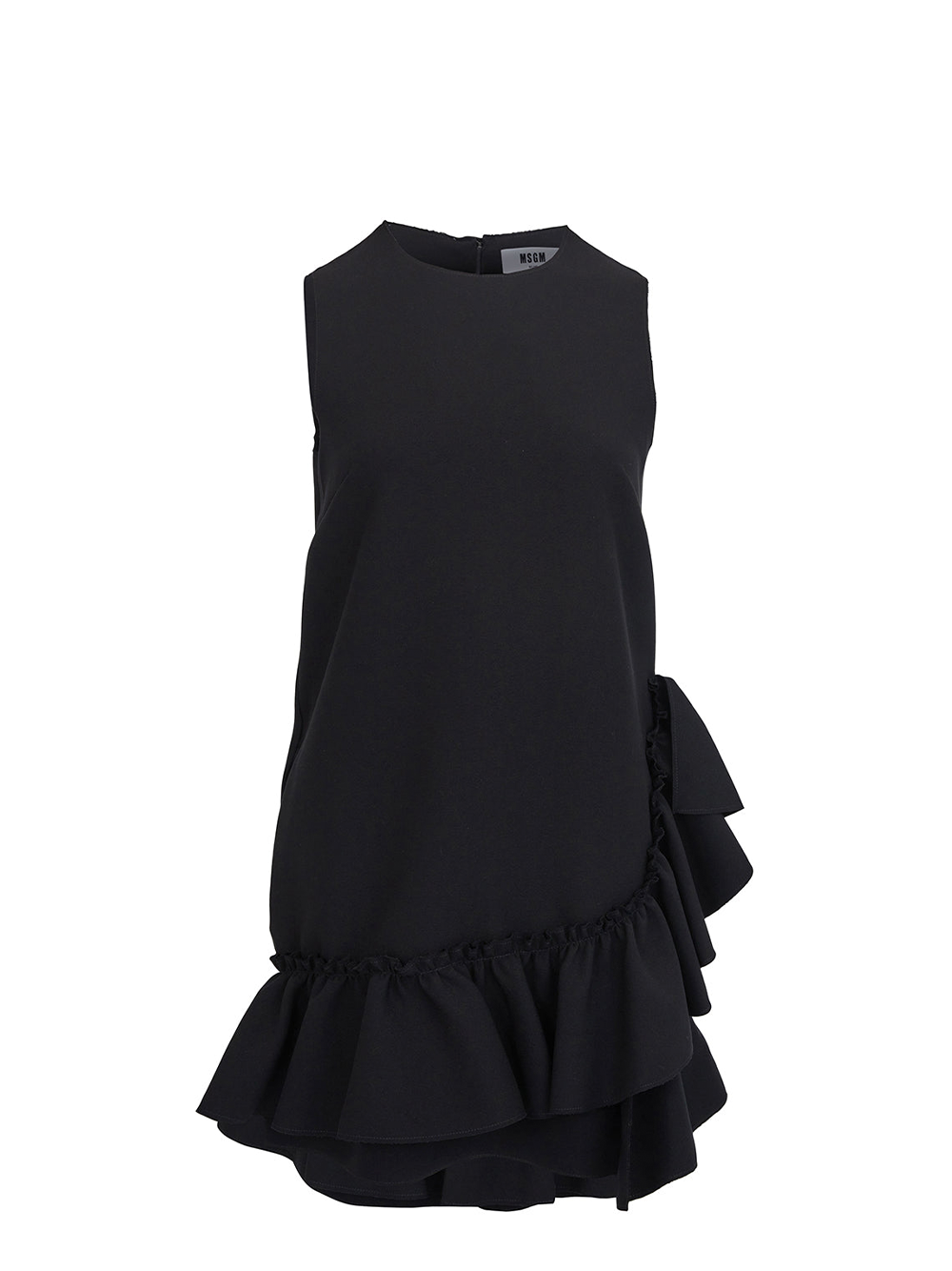 Ruffled Hem Mini Dress –