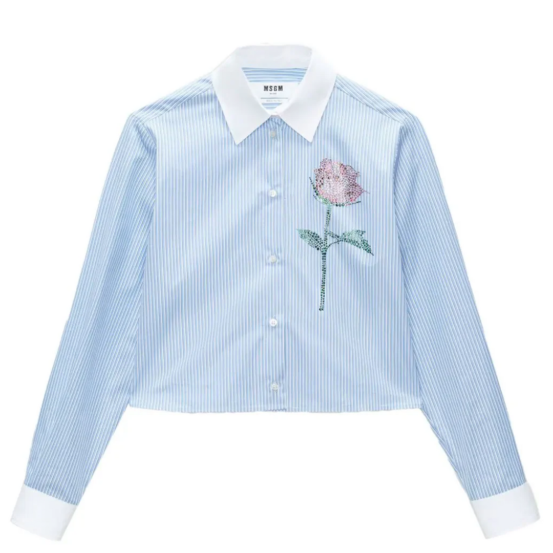 Shirt With Flower Detail