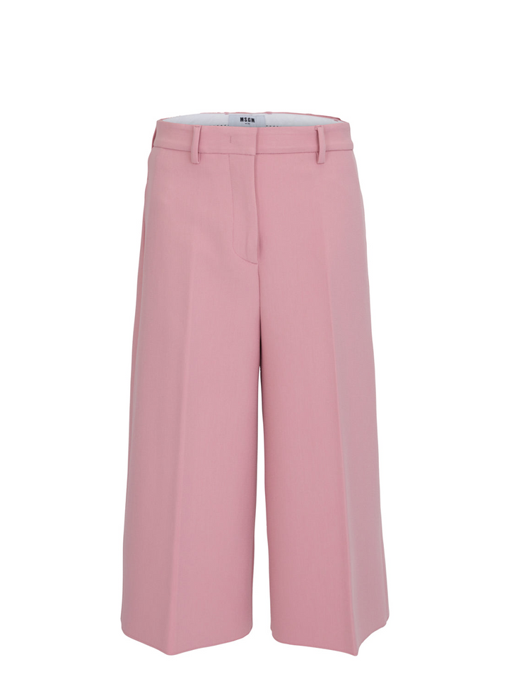 MSGM Straight Capri Pants Pink 1