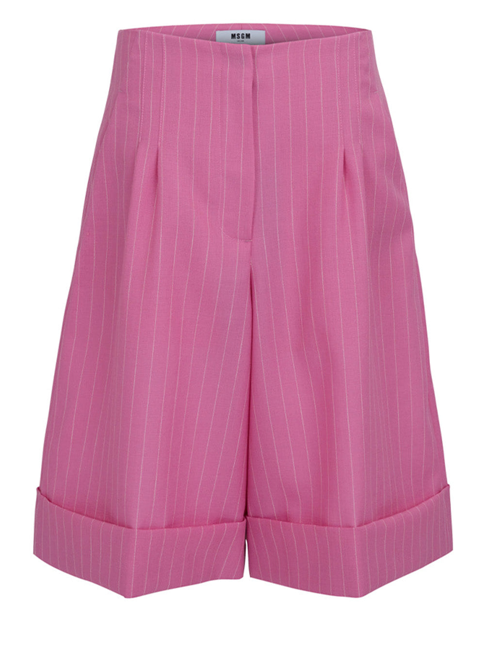 MSGM-Wide-Leg-Bermuda-Shorts-Pink-1