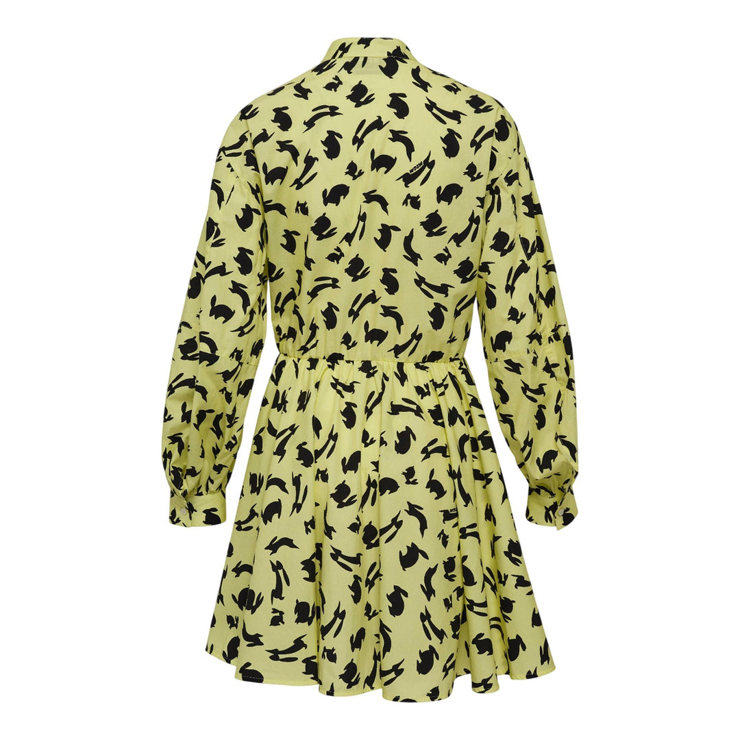 Club21 - MSGM - Abito Print Collared Dress - WOVEN DRESSES - Yellow