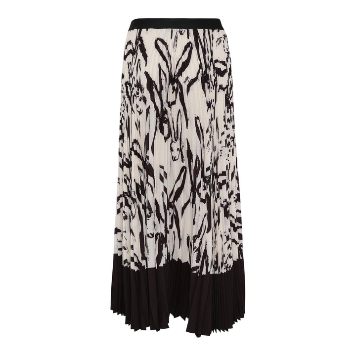 Club21 - MSGM - All Over Rabbits Logo Waistband Skirt - SKIRTS - White