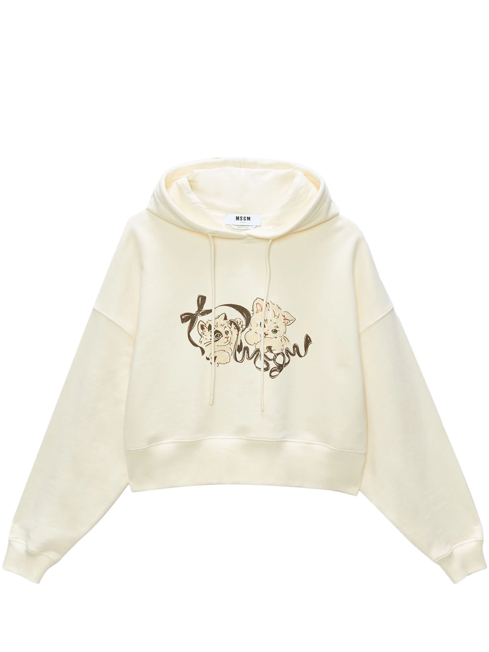 MSGM_Cat_Ribbon_Sweatshirt_White