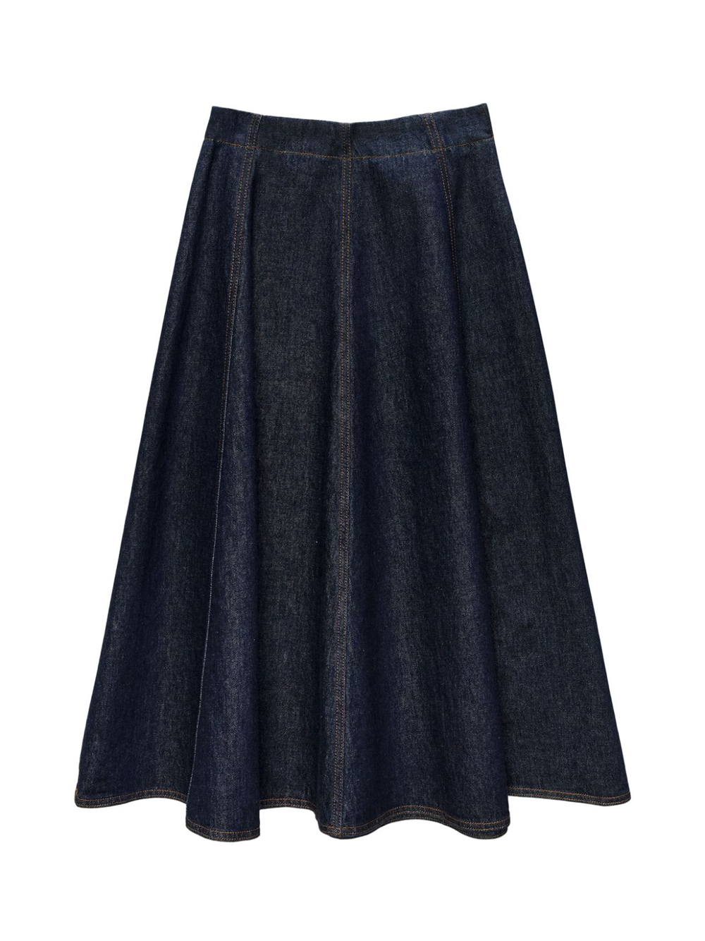 MSGM_Denim_Flare_Skirt-Denim