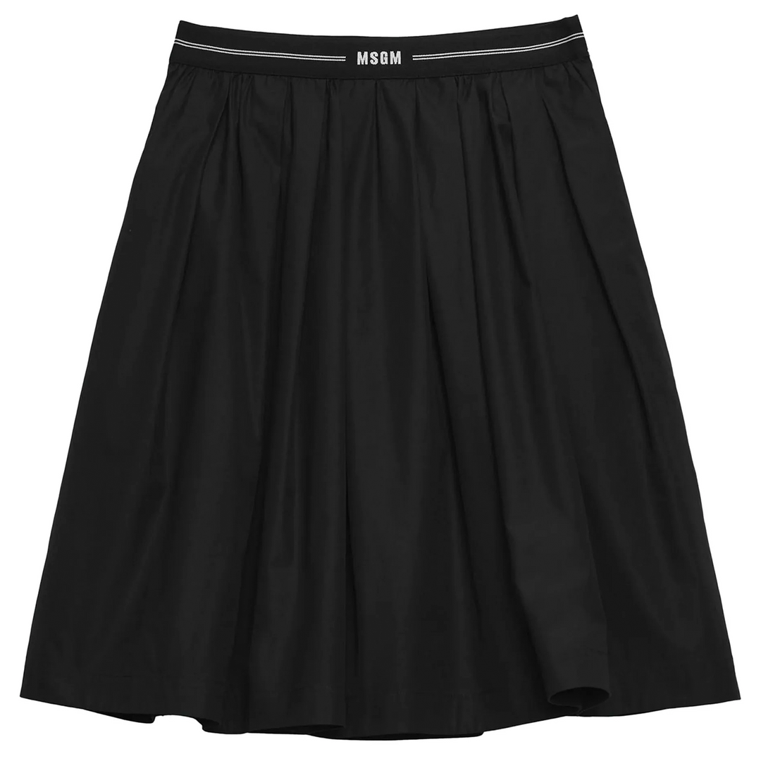 Elastic Logo Waistband Skirt