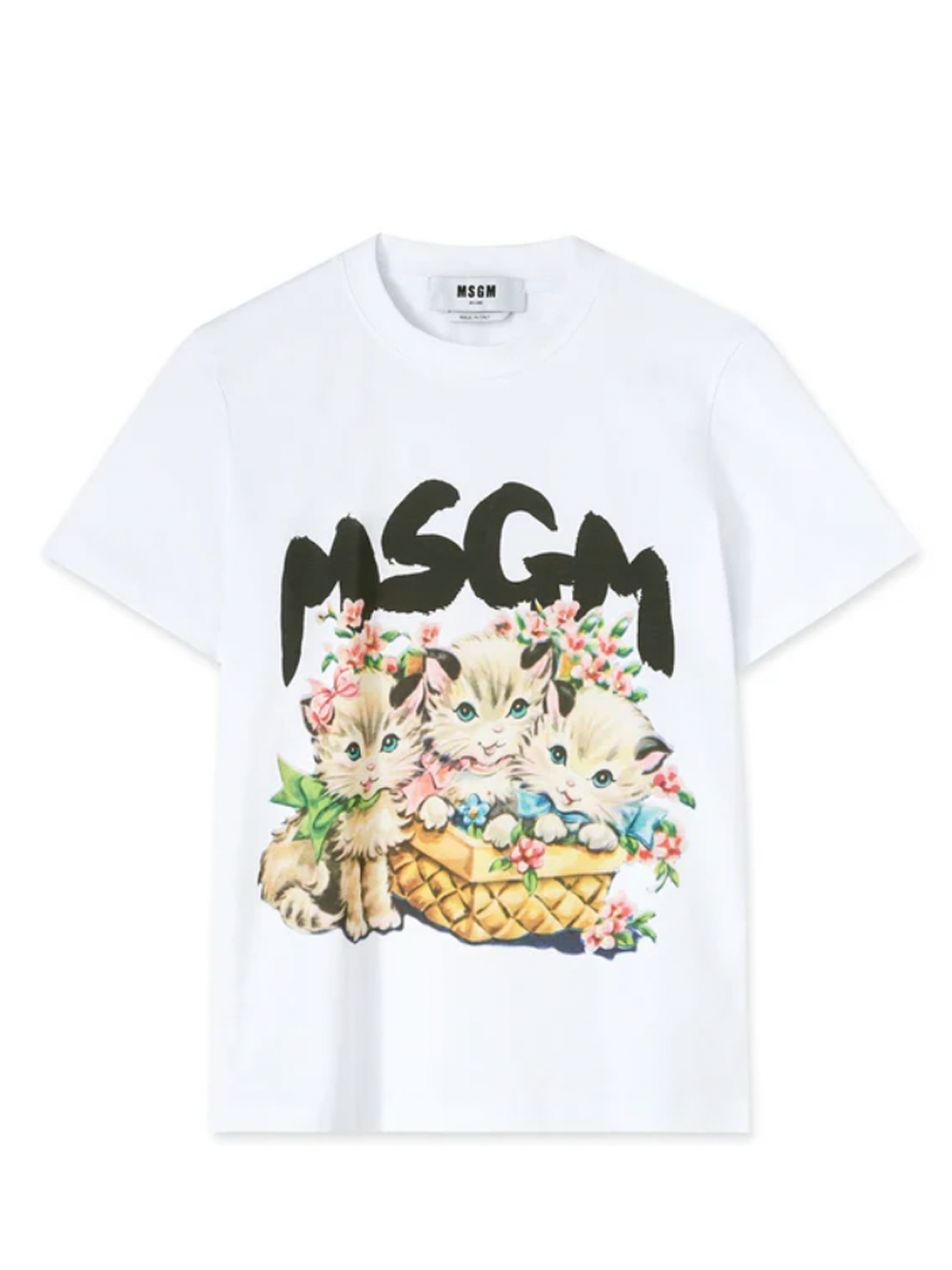 MSGM_FairytaleCatsPrintT-Shirt-White