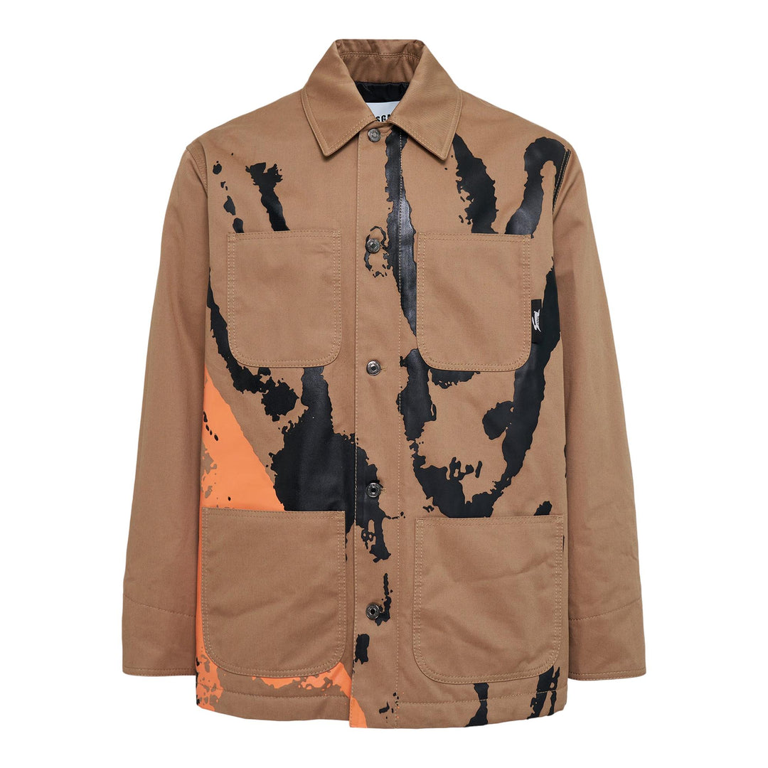 Club21 - MSGM - Giubbino Print Blouse - BLOUSON - Brown