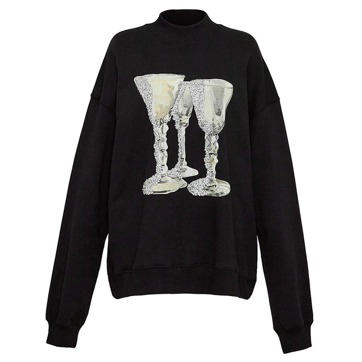 MSGM_Glasses_Sweatshirt_Black