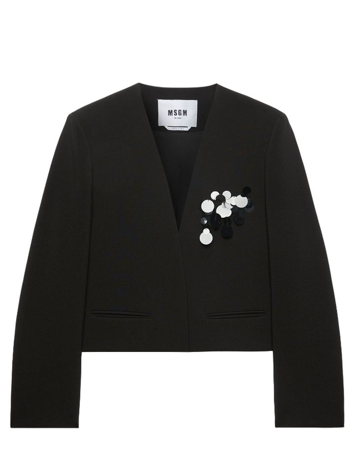 MSGM_Jacket_With_Sequin_Details_Black