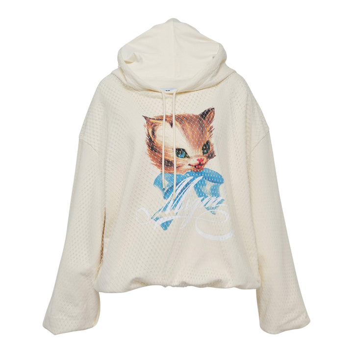 Club21 - MSGM - Kitten Sweatshirt - SWEATSHIRTS - White