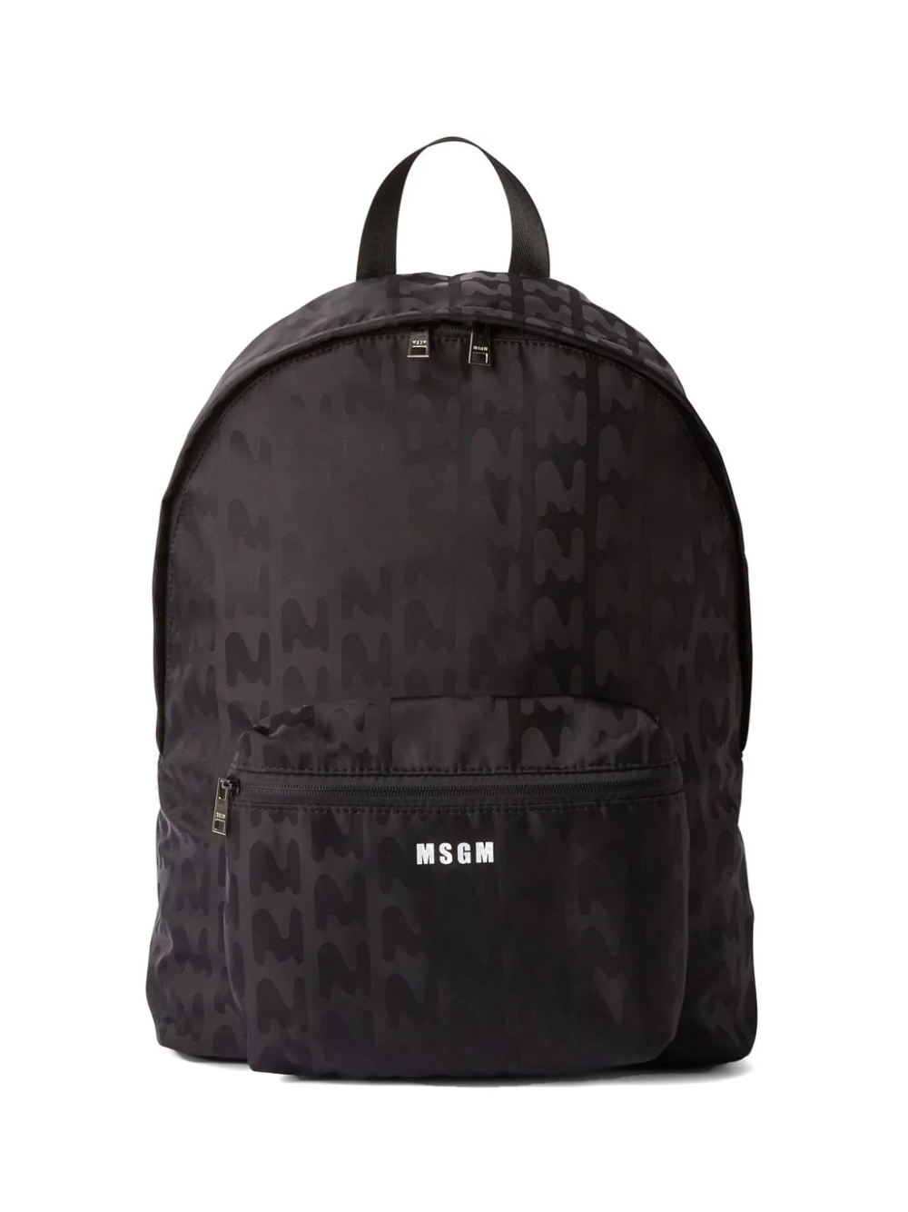 MSGM_Monogram_Backpack_Black