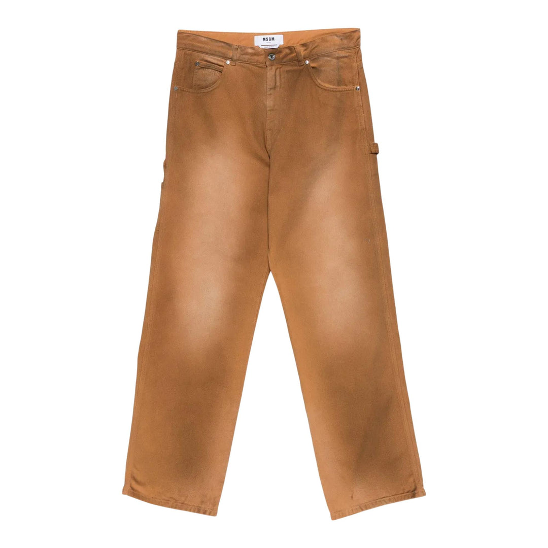 Club21 - MSGM - Pantalone Denim Pants - PANTS - Beige