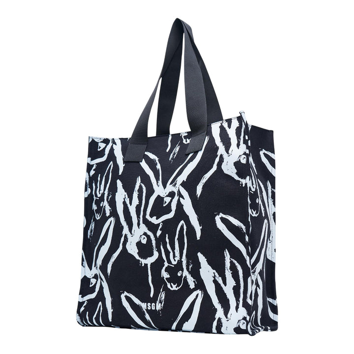 Club21 - MSGM - Rabbits Vertical Tote - TOTES - Black