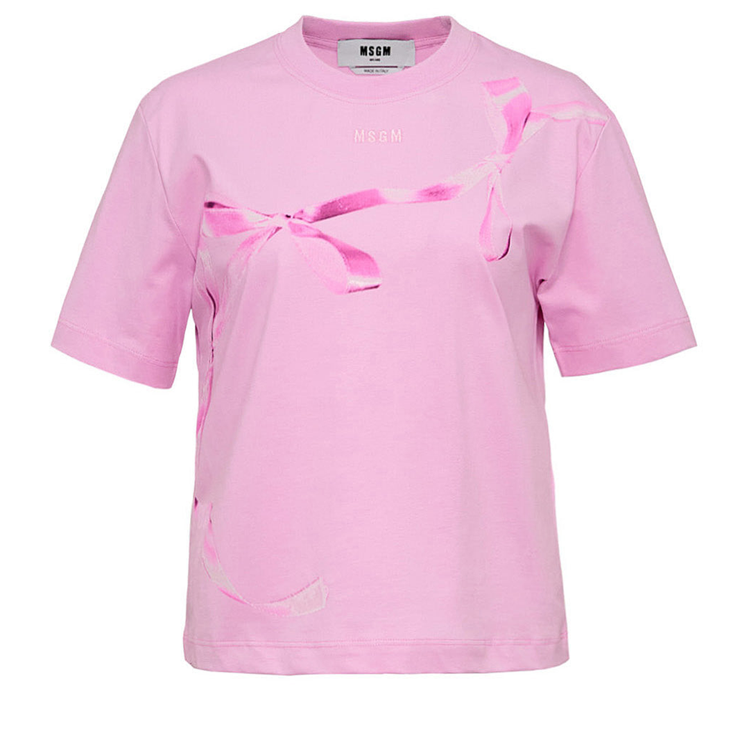 MSGM_Ribbons_T-Shirt-Pink