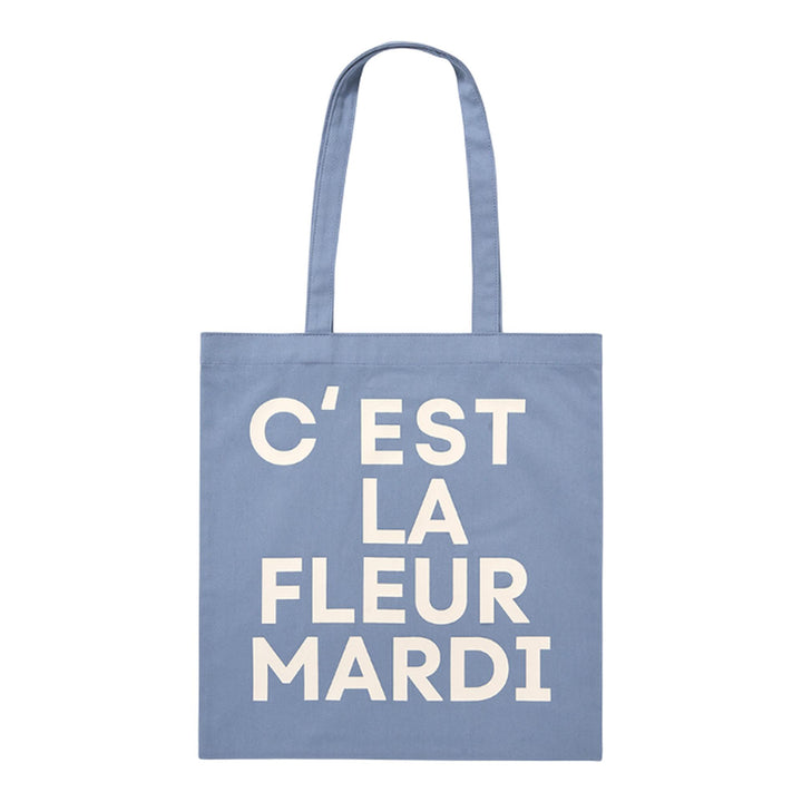 Club21 - Mardi Mercredi - Canvas Bag Flower - TOTES - Blue
