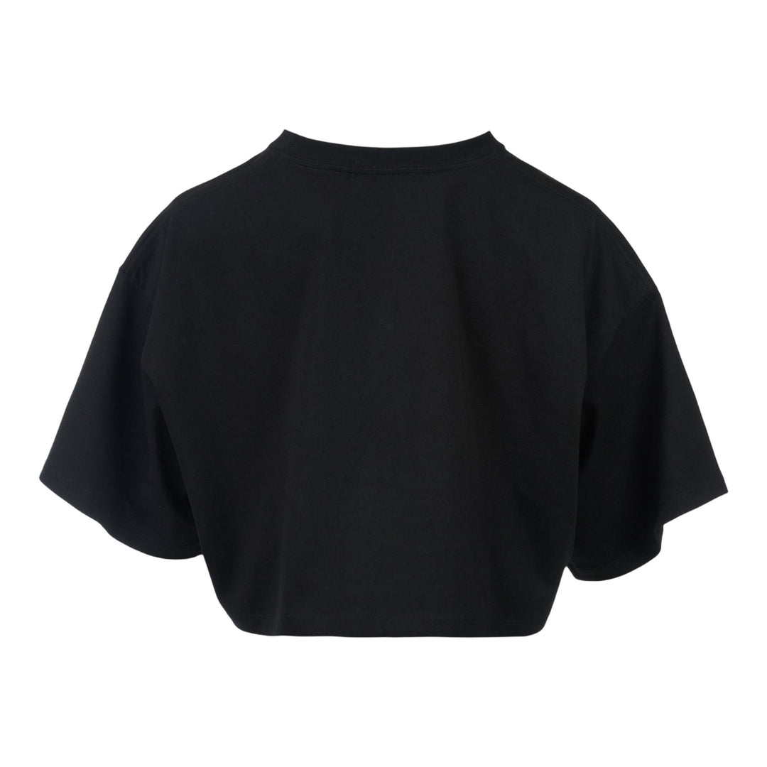 Club21 - Mardi Mercredi - Oversized Cropped Brush Logo - TEES - Black