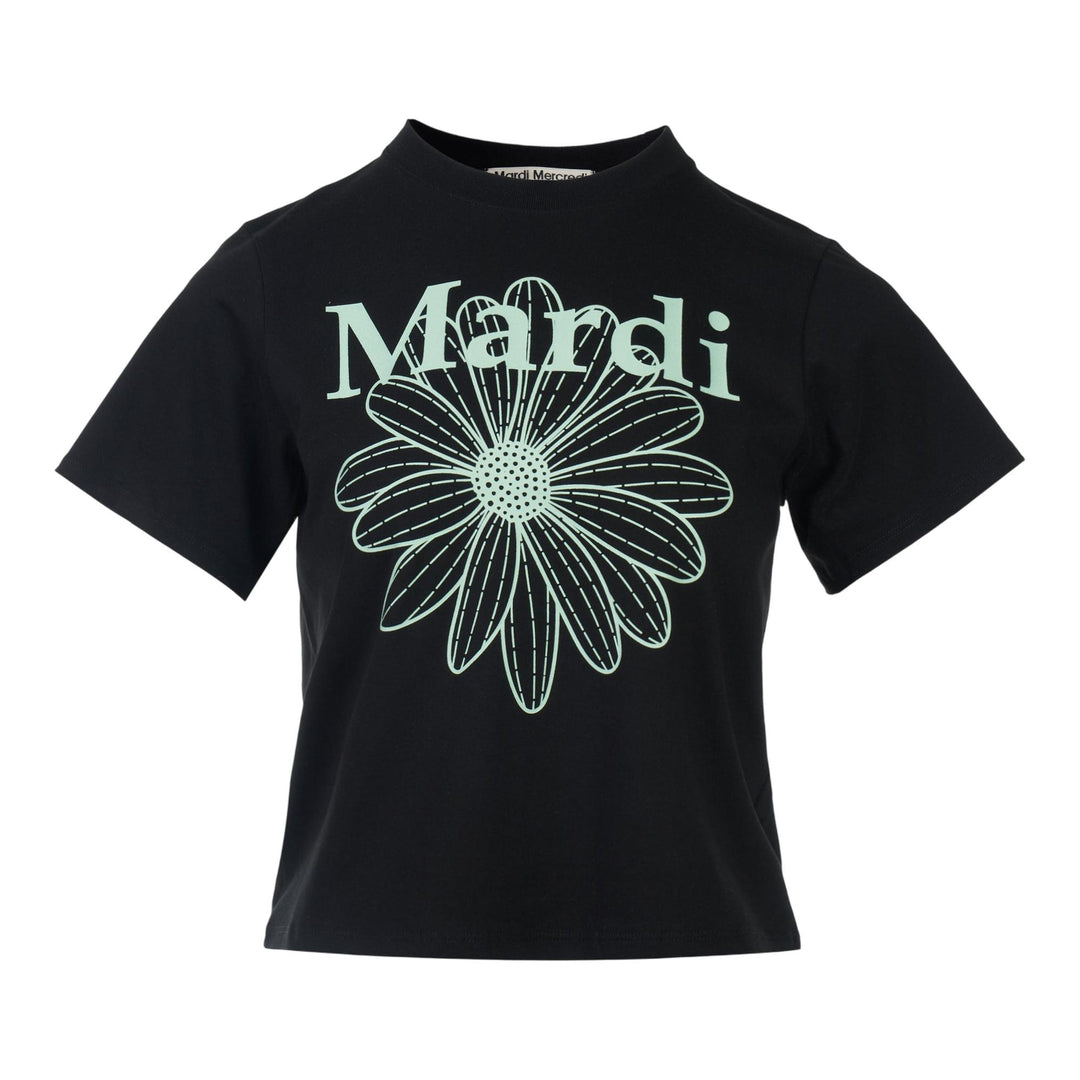 Club21 - Mardi Mercredi - Slim T-Shirt Flowermardi - TEES - Black