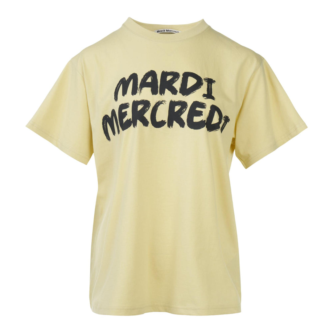 Club21 - Mardi Mercredi - T-Shirt Brush Logo - TEES - Yellow