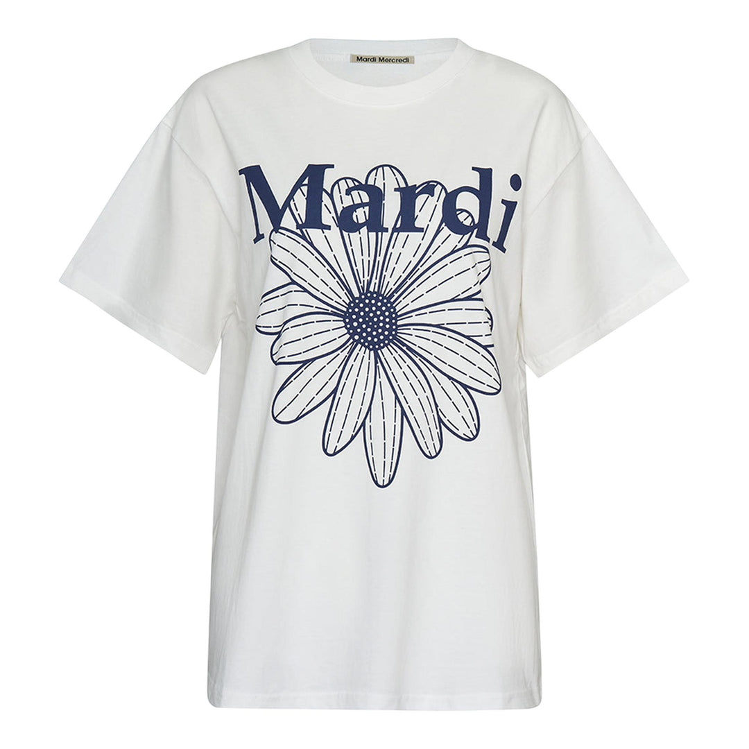Club21 - Mardi Mercredi - T-Shirt Flowermardi - TEES - White