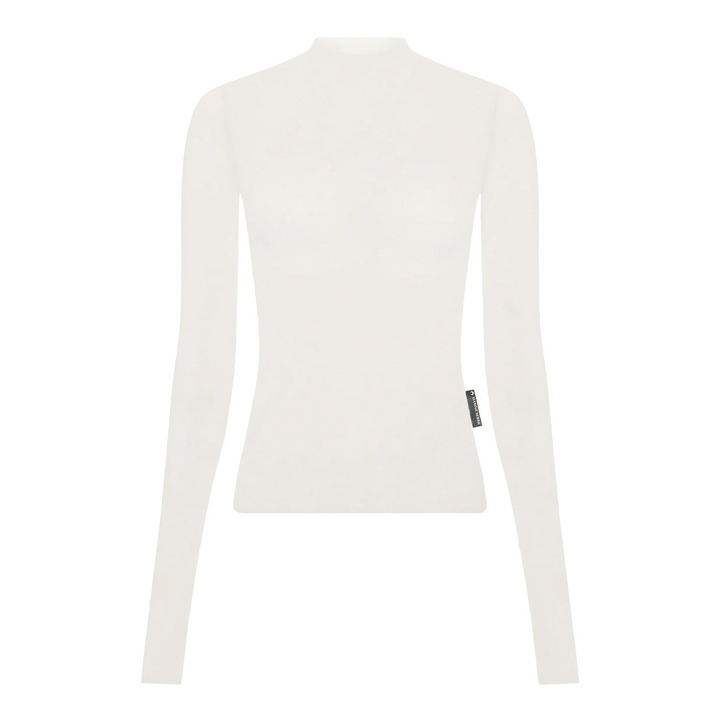Recycled Mesh Flock Highneck Top