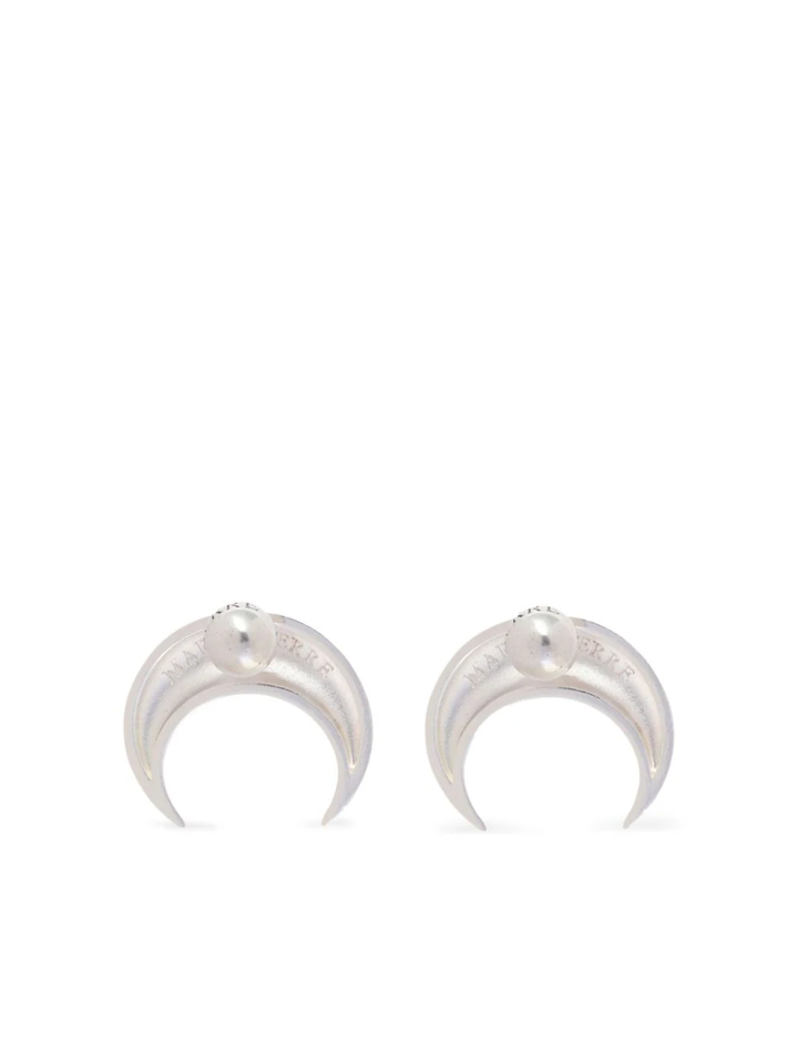 Marine-Serre-Regenerated-Tin-Moon-Stud-Earrings-Silver-3