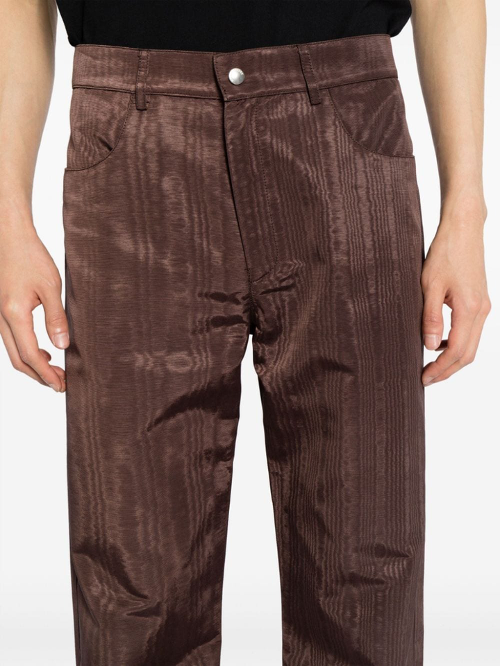 MarineSerre-Regenerated-Moire-Wide-Leg-Pants-Brown-5