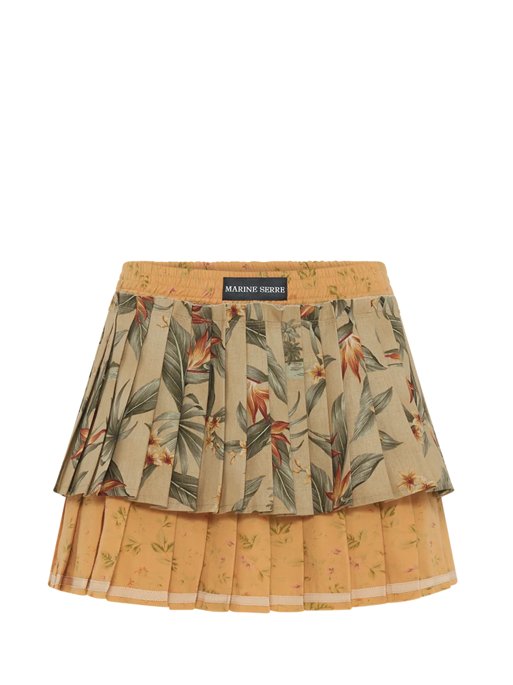 MarineSerre_UpcycledFloralLinenPleatedSkirt_Multi