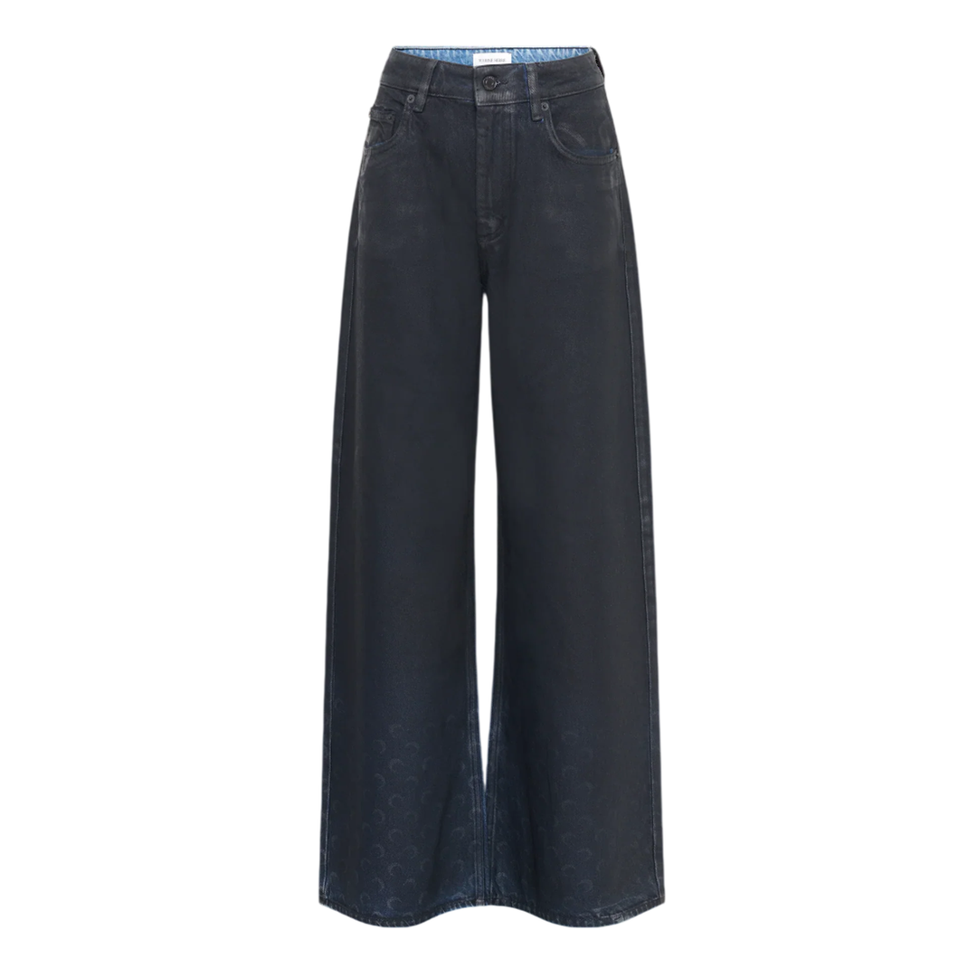 Moon Waxed High-Waist Denim