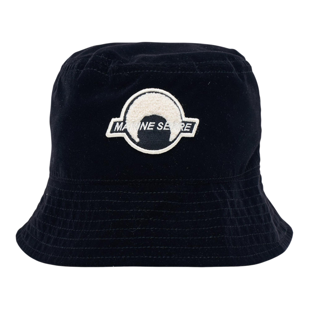 Club21 - Marine Serre - Velvet Nylon Bucket Hat - HATS - Black