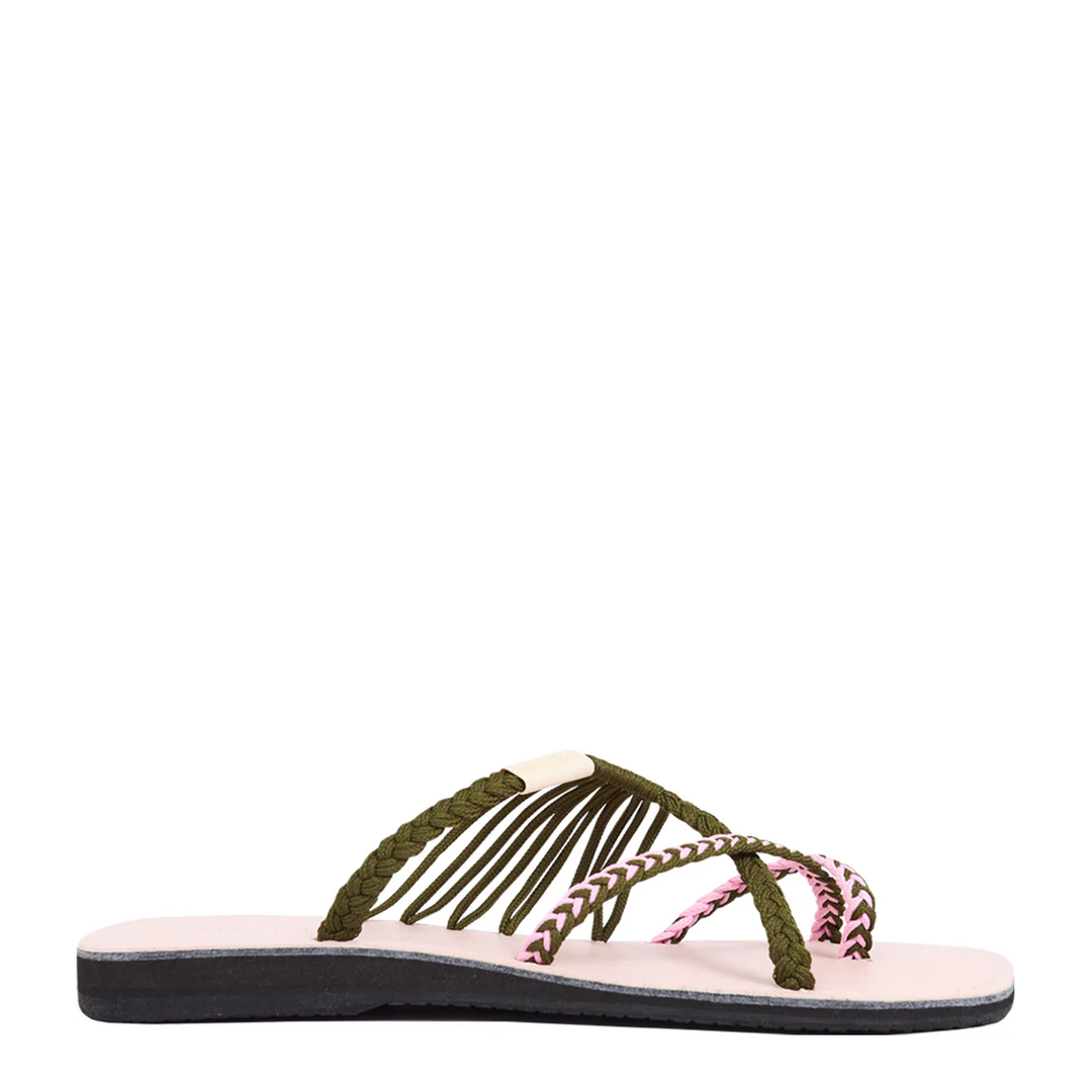 Cubi Moss Blossom Flat Sandals