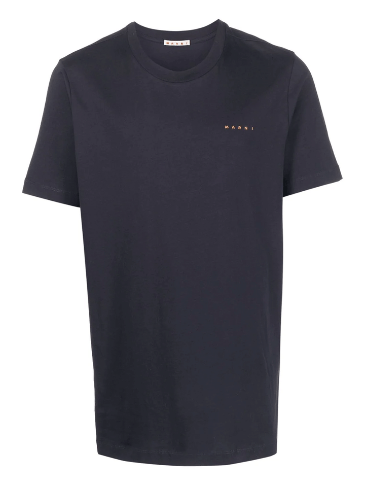 Marni-Shortsleeved-Crewneck-T-Shirt-Navy-1