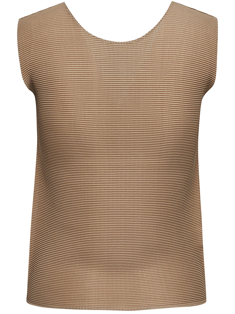 Me Issey Miyake Stretch Pleats 6 Tank Top Beige 2