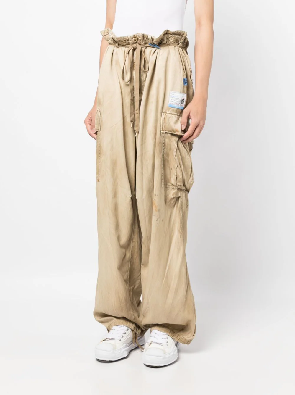 Mihara-Yasuhiro-Big-Cargo-Trousers-Beige-3