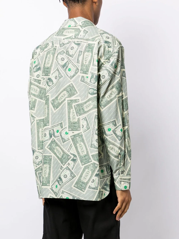 Mihara-Yasuhiro-Dollar-Bill-Printed-Shirts-Green-4