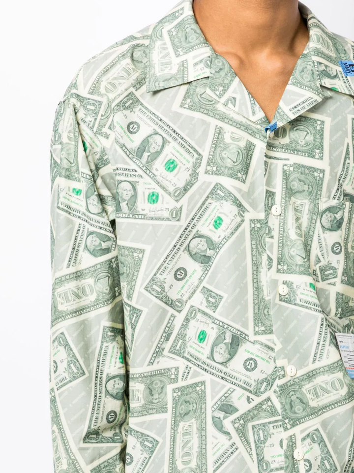 Mihara-Yasuhiro-Dollar-Bill-Printed-Shirts-Green-5