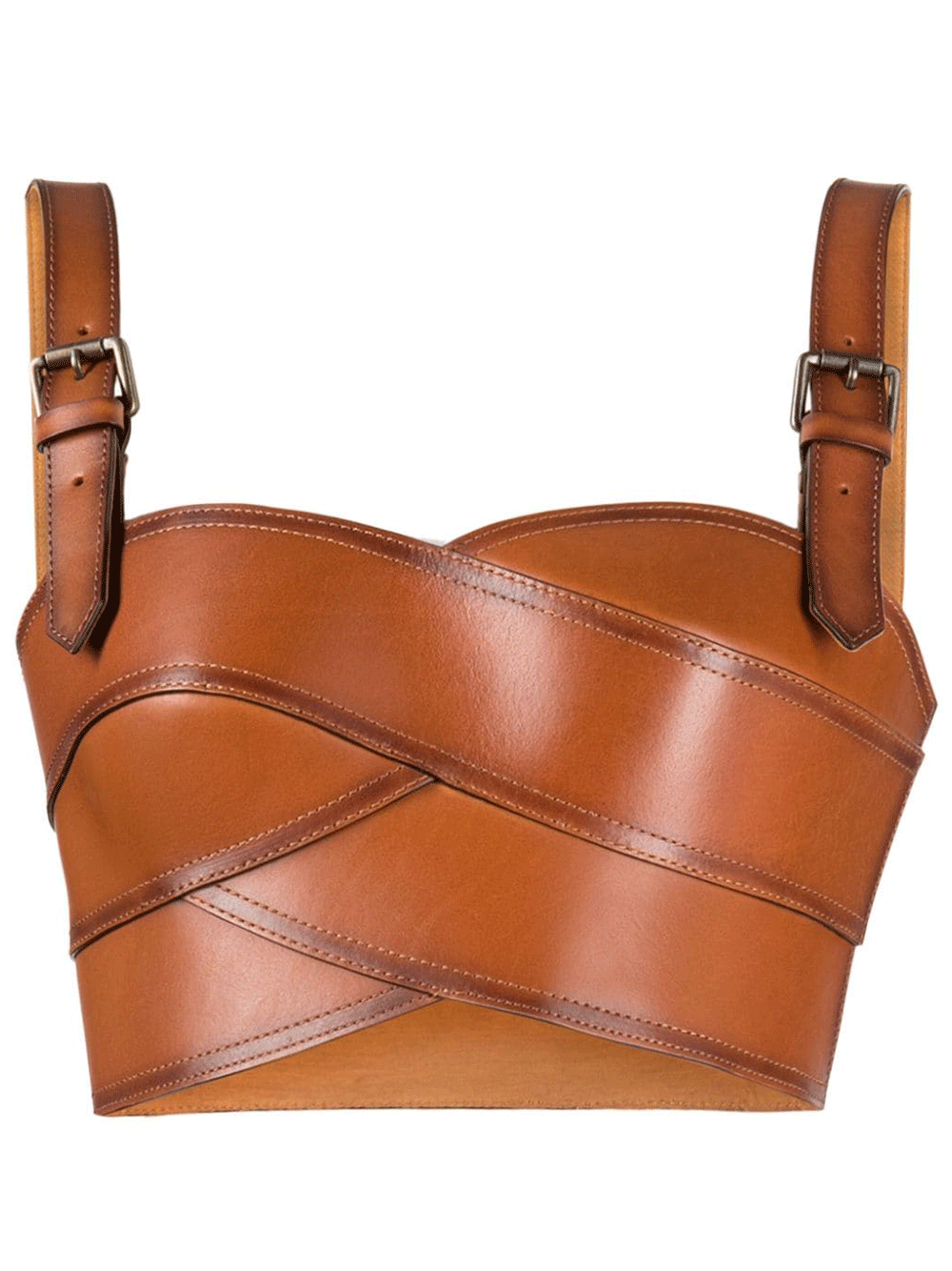 Monse-Leather-Belt-Bustier-Brown-1