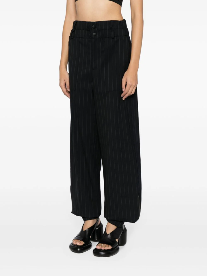 Monse-Pintstripe-Double-Waistband-Jogger-Black-3