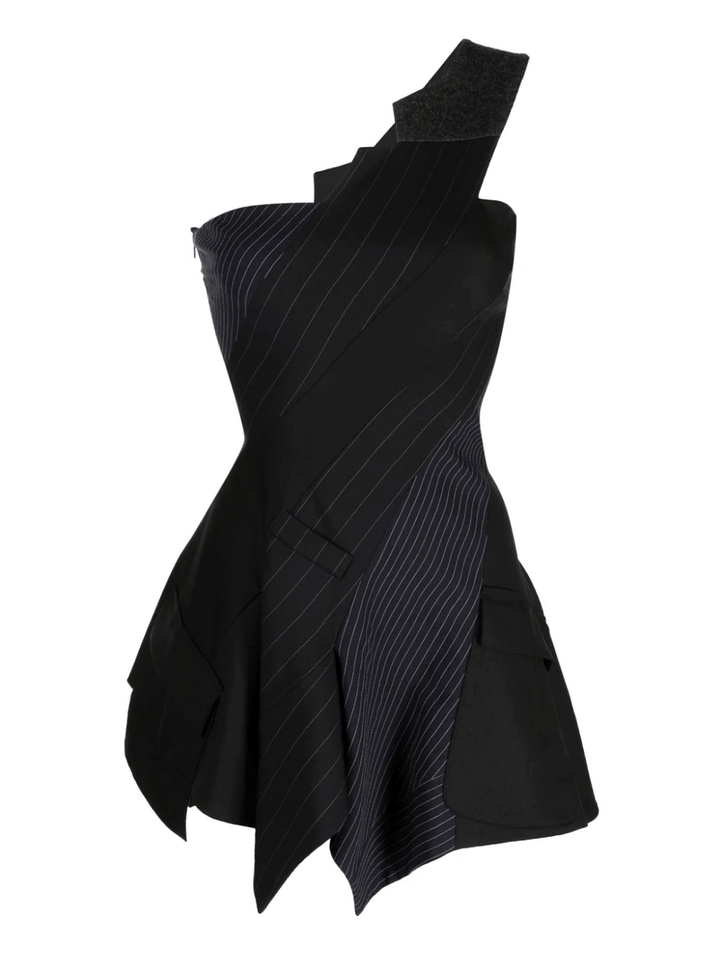 Monse-Spiral-Suiting-Tailored-Dress-Black-1