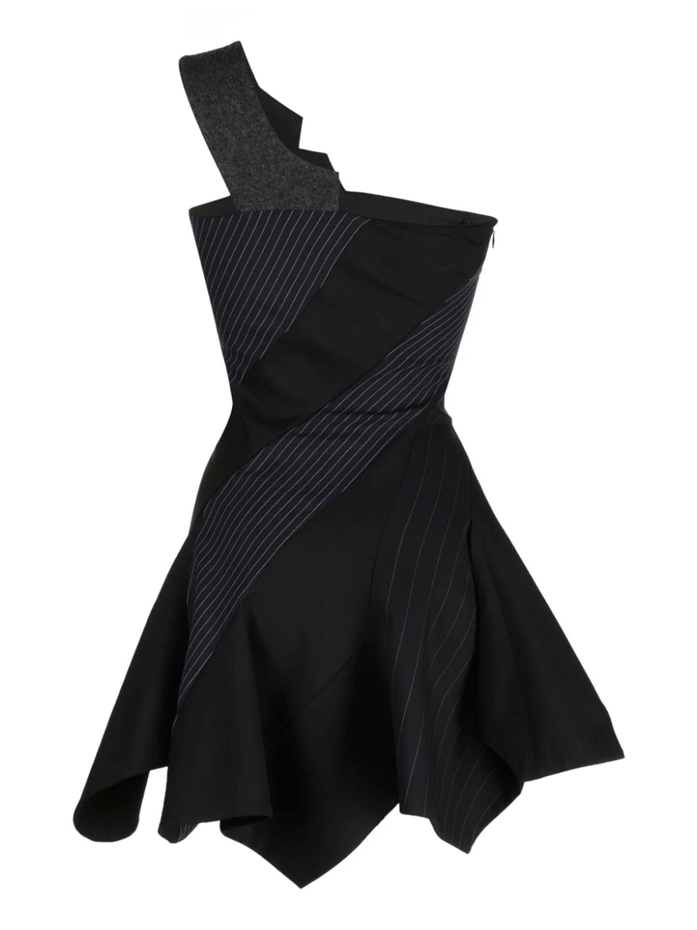 Monse-Spiral-Suiting-Tailored-Dress-Black-2
