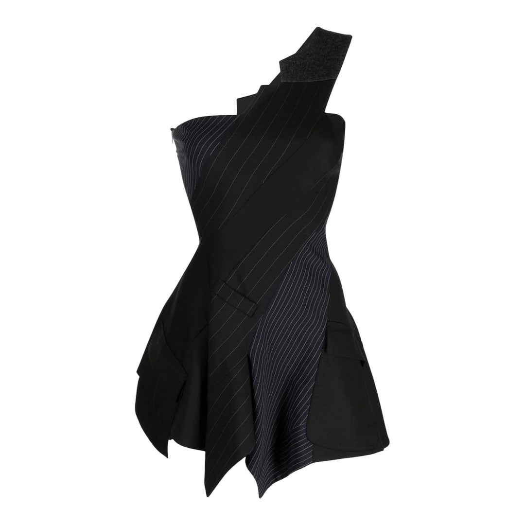 Monse-Spiral-Suiting-Tailored-Dress-Black-1
