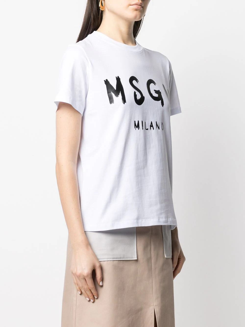 Msgm-Brush-Stroke-Logo-T-Shirt-White-3