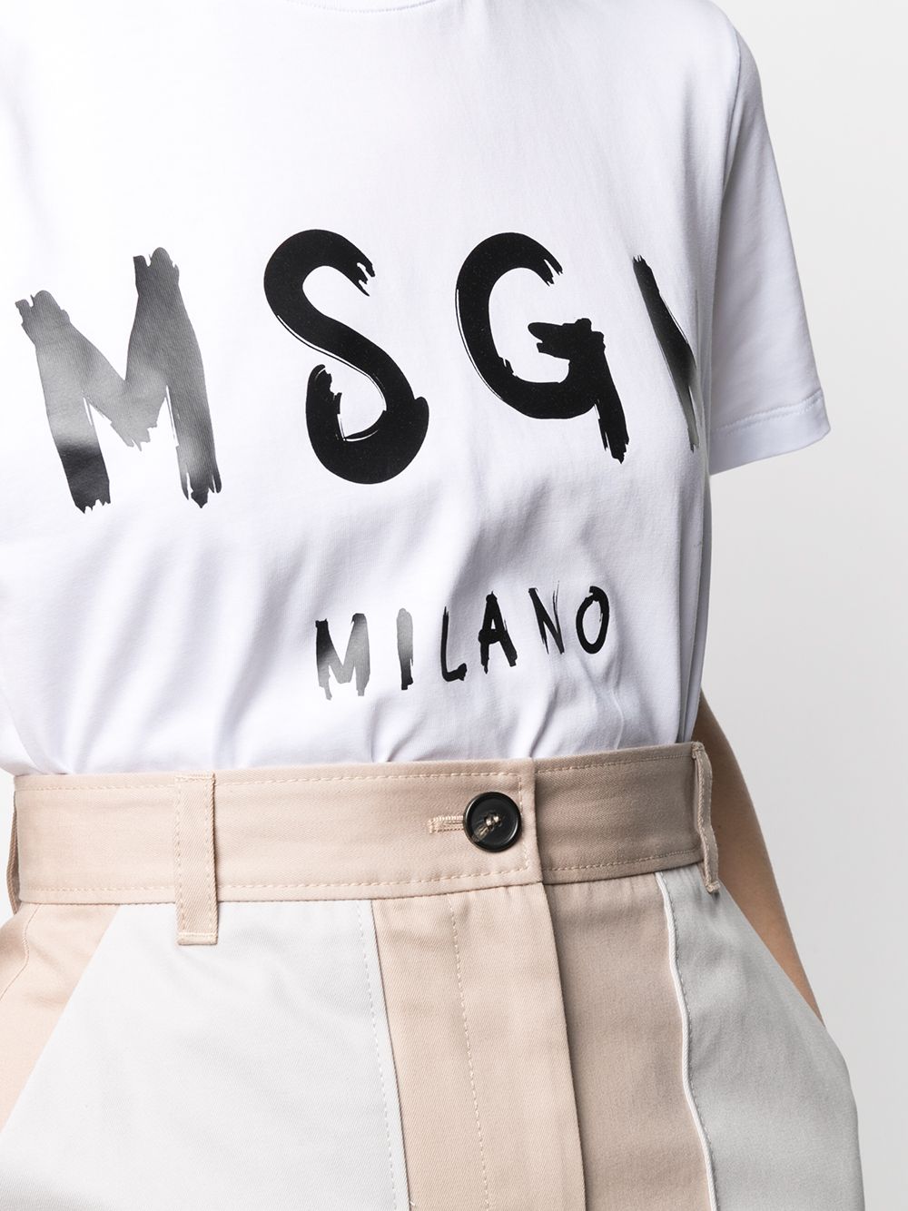 Msgm-Brush-Stroke-Logo-T-Shirt-White-5