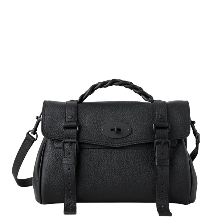 Alexa Black Heavy Grain Leather
