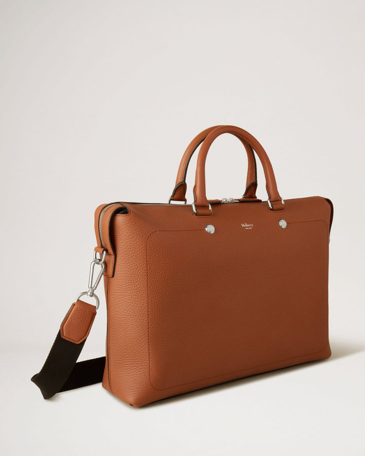 Mulberry City Briefcase Heavy Grain Brown 3