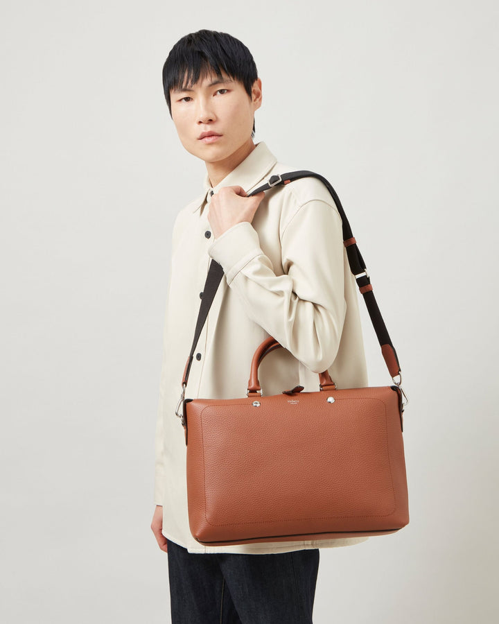 Mulberry City Briefcase Heavy Grain Brown 6